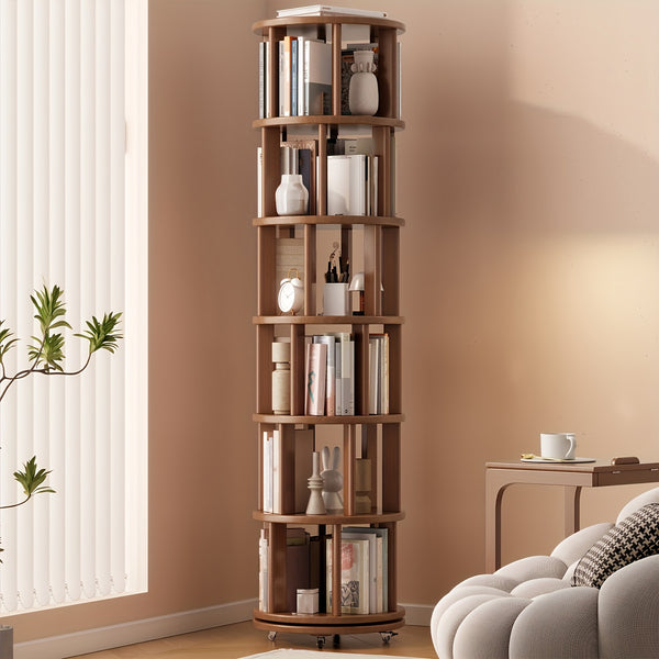 Solid Wood 4\u002F6 - Layer Space Solution - Multi - Layer Bookshelf Storage Cabinet, 360° Rotatable. Festival - Decorated Living Room Furniture With Time - Limited Special Offers. 3 Styles To Choose From. Suitable For Small Spaces. Free Delivery