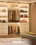 Wardrobe 2pcs Set, Wardrobe Organizer with 3 Drawers, Wooden Storage Tower, Walk-In Closet Or Small Closet, Hanger with Shelves, Modular Wardrobe Organizer, Drawer Wardrobe Organizer And Storage