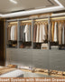 Aheaplus Closet System WithDrawers, Closet Organizer, Wood Closet Organizer System, Walk-in Closet Or Small Closets Wardrobe, Clothes Rack With Hanging Rods