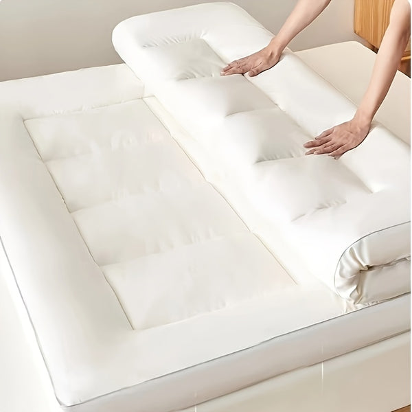 A Three-dimensional Edge Mattress, Tatami Mattress, Down Alternative Filling Mattress, Fluffy And Soft And Comfortable, White, Gray, Blue Mattress, Machine Washable, Suitable For Bedrooms And Guest Rooms, Can Be Placed On The Floor