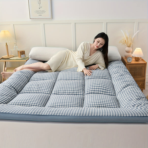 Roll Up Thin Mattress, 1000gsm, Soft, Foldable & Breathable, Thin Tatami Mat Sleeping Pad, Sleeping Pad for Floor, Guest, Bed, Sofa, Roll Up Camping Mattress