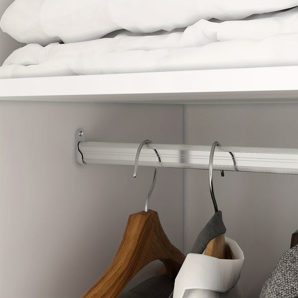 3 Door Large Wardrobe, 4 Folding Storage Area, Hanging Area, Bedroom Storage Wardrobe (70\