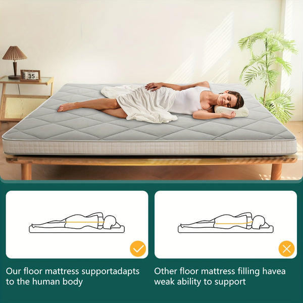 LILYPELLE Portable Japanese Floor Mattress Futon Mattress, 4\